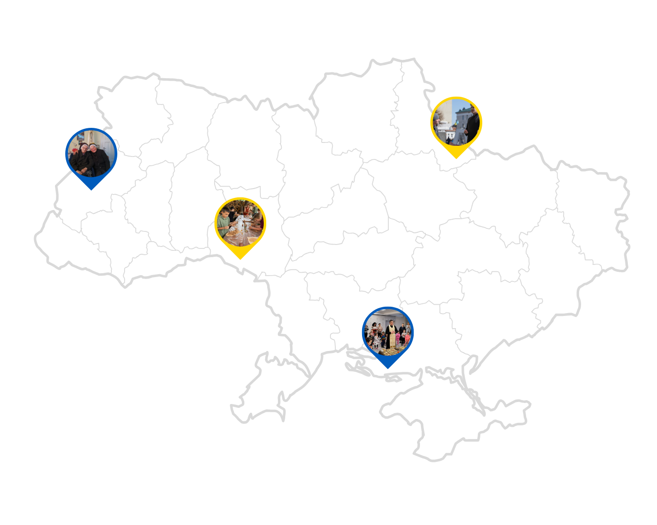 Ukraine ACN projects map