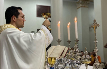 Easter celebrations in a Mass in Brazil
