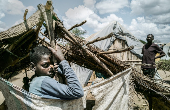 A child in an IDP camp in Metuge District, Cabo Delgado Province.