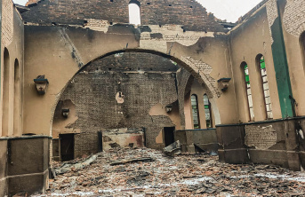 Saint Louis de Montfort Church reduced to rubble 