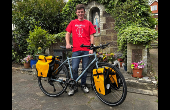 Andrew Foote with his bicycle