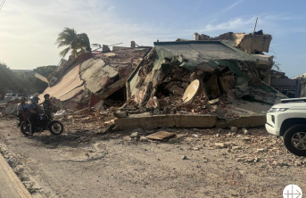 Damage caused by the earthquake in La Guaira, Venezuela 