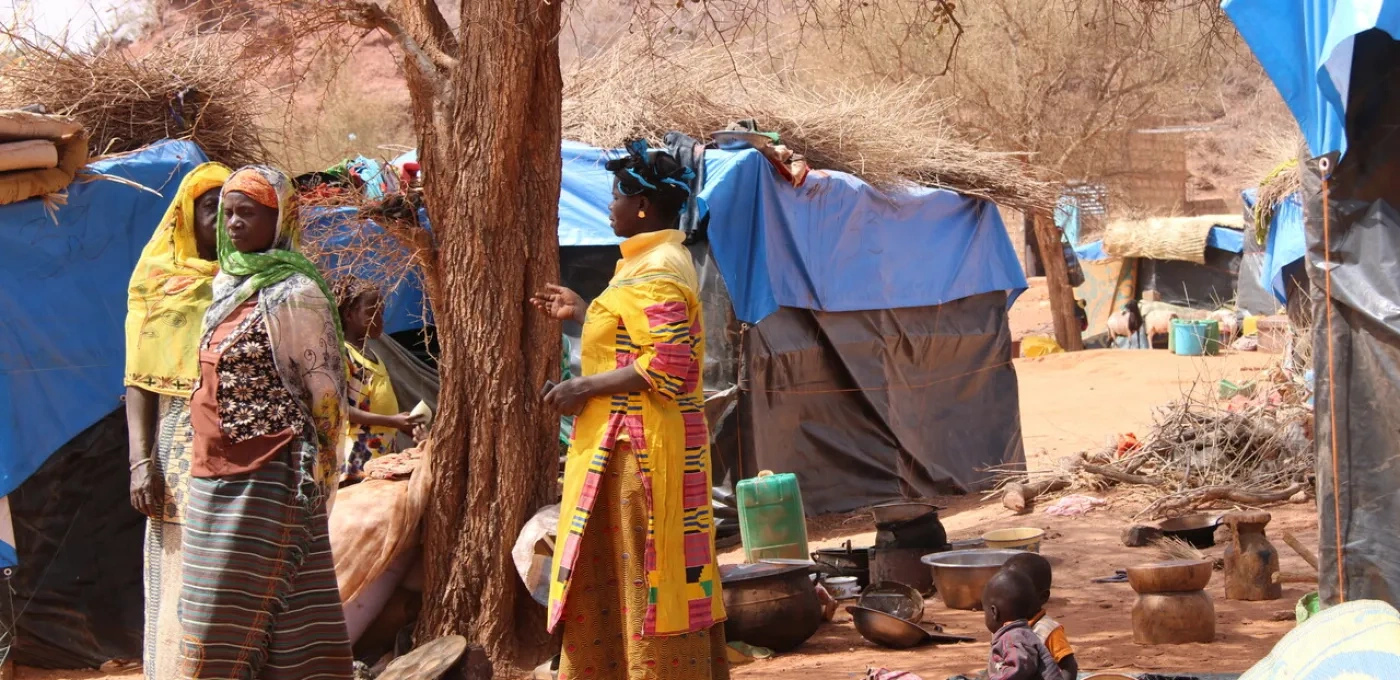 A group of displaced Christian women in Burkina Faso.