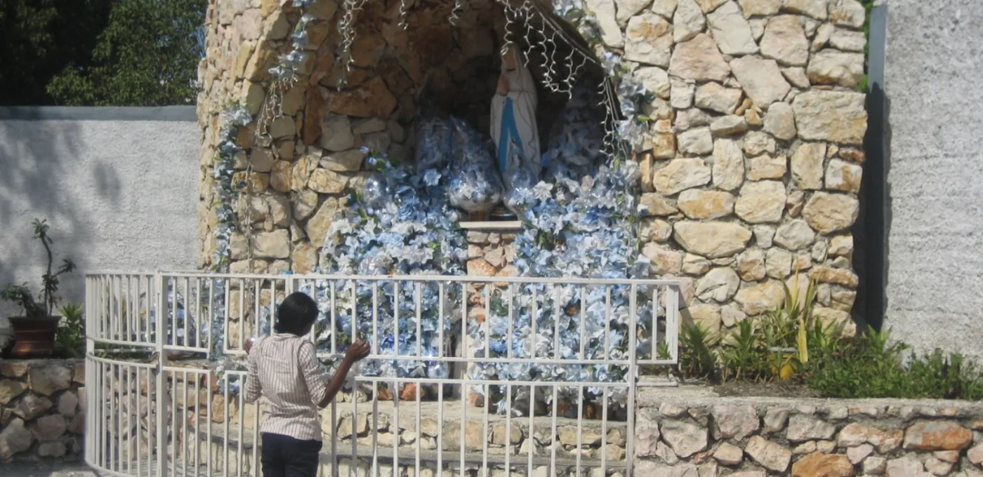 A Marian sanctuary in Port-au-Prince, Haiti.