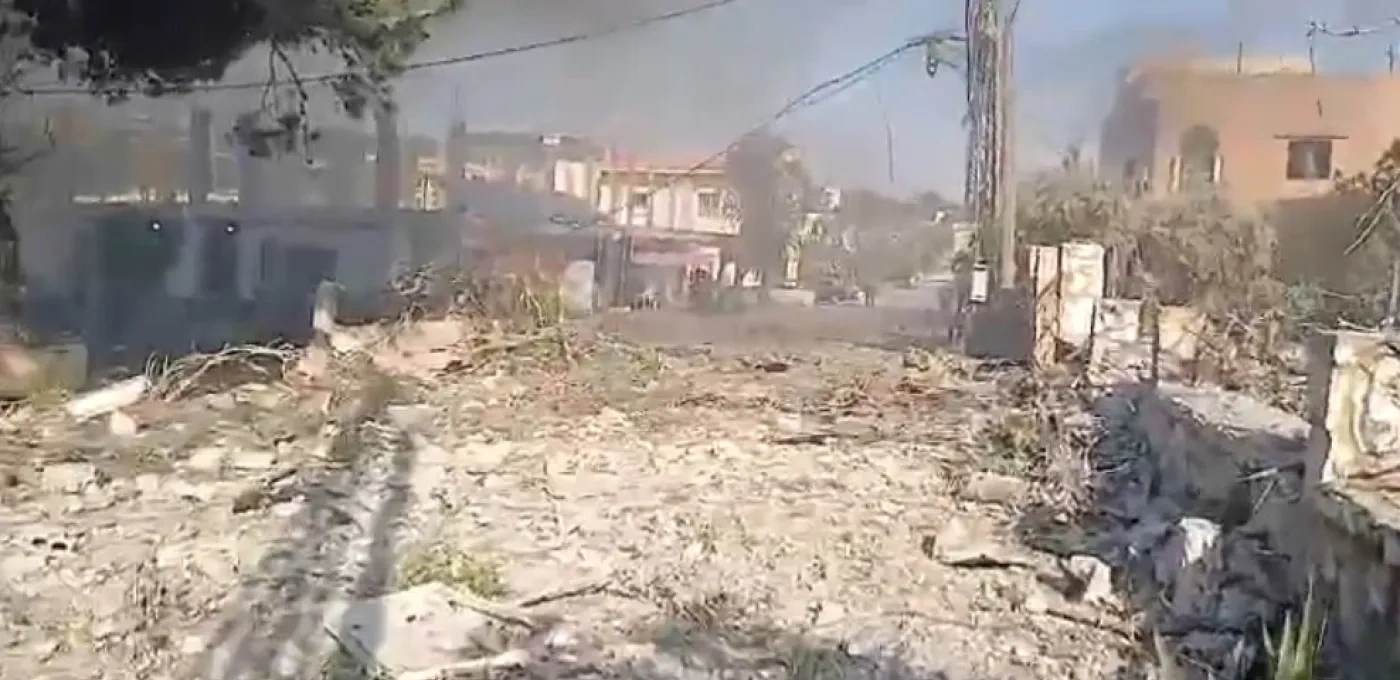 The aftermath of a missile attack in southern Lebanon in June 2024.