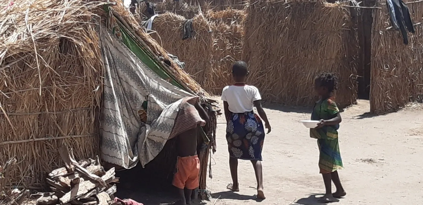 An IDP camp in Pemba Diocese, northern Mozambique.