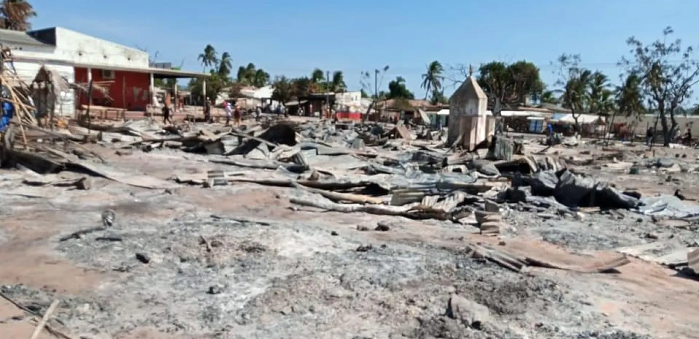 Aftermath of the attack on Mozambique.