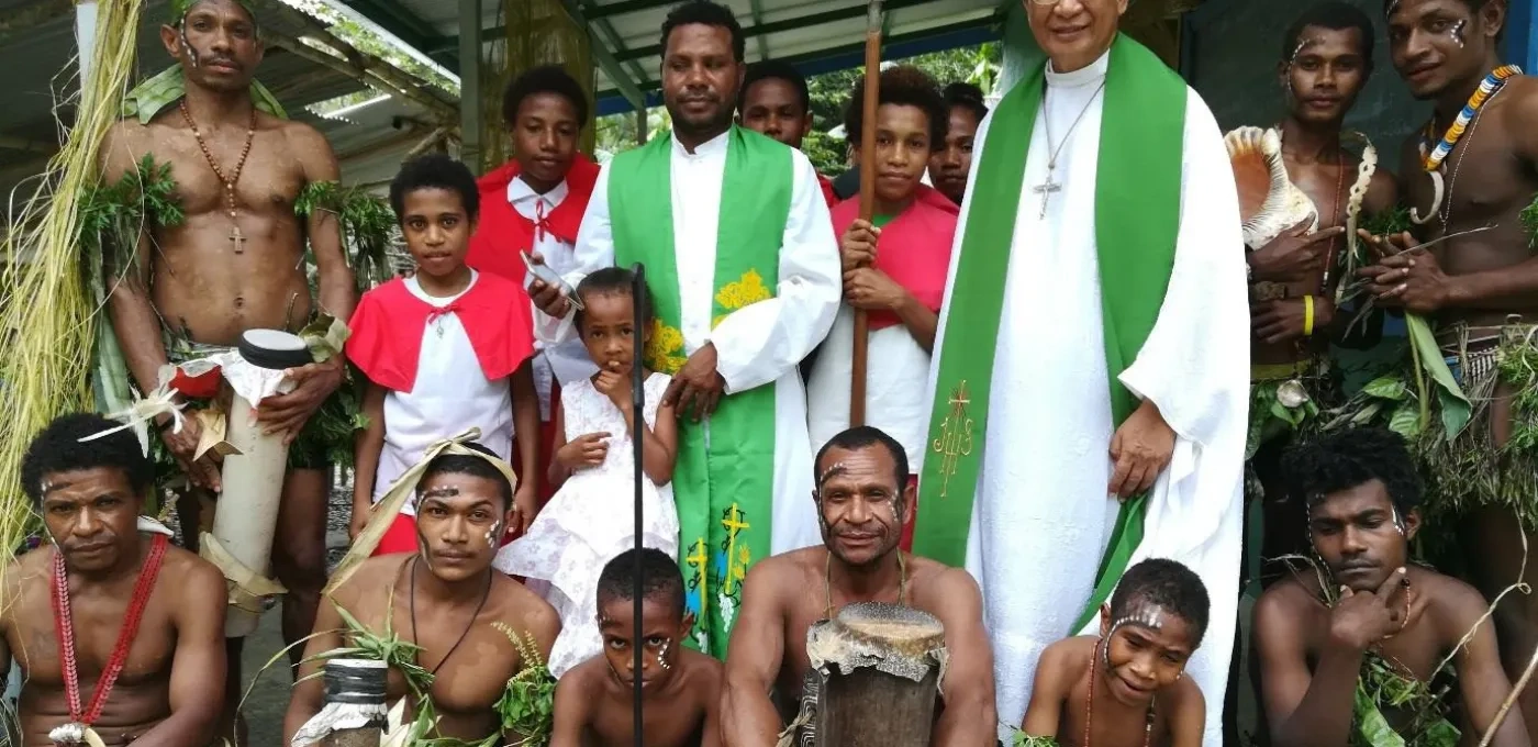 Priests ministering to communities in the jungle