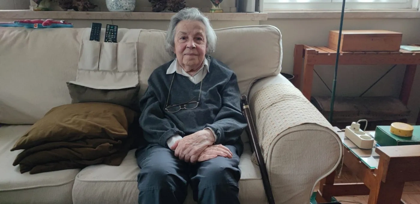 Christian woman in her home