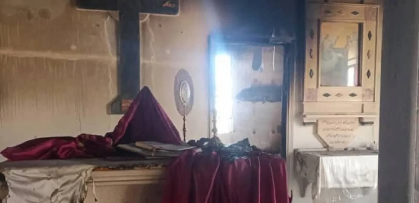 Damage to St Michael’s Melkite Greek-Catholic Church