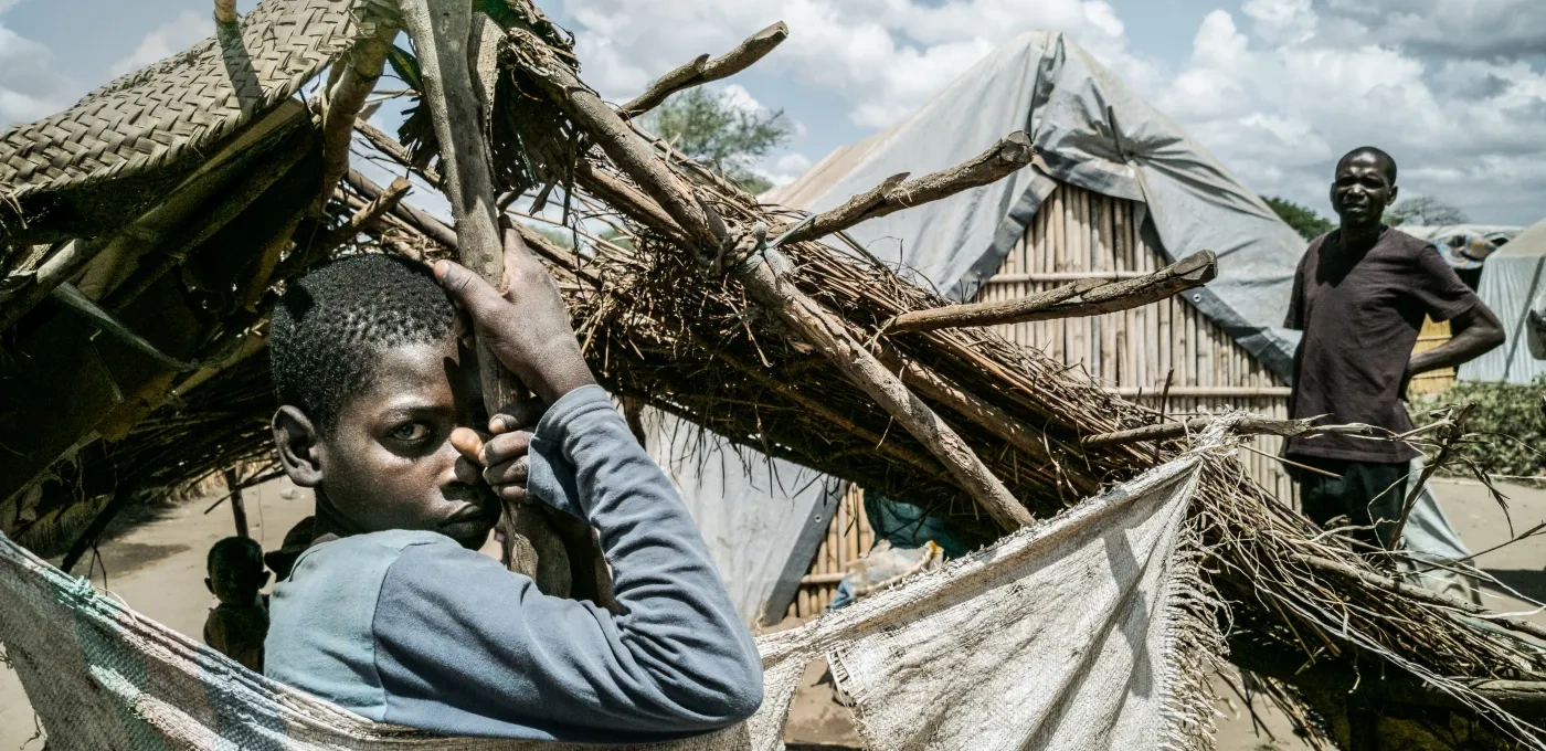 Child in IDP camp in Cabo Delgado