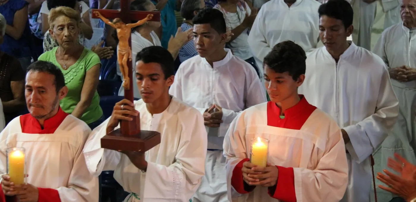 Religious procession in Venezuela