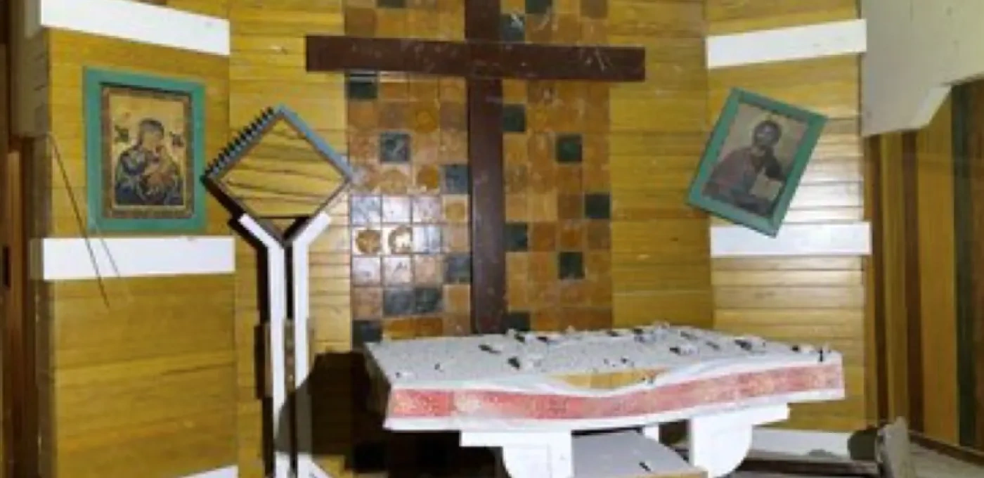 Drone-damaged Blessed McGivney Apartment Complex, Ankawa, Erbil