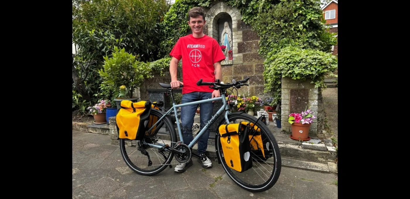 Andrew Foote with his bicycle