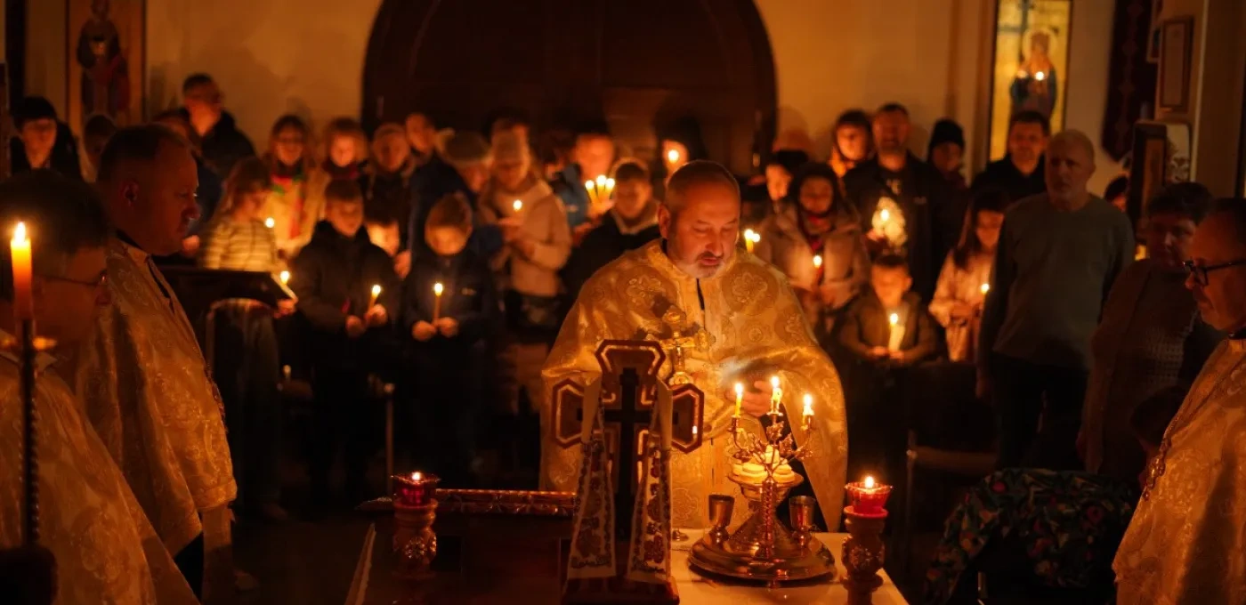 Mass at the Seminary of the Three Holy Hierarchs in Knyazhychi, Kyiv 