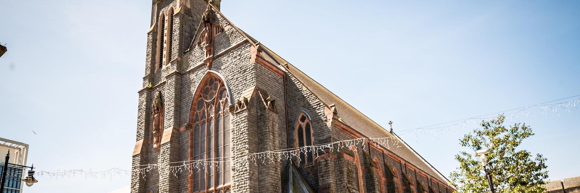 Exterior of Cardiff Metropolitan Cathedral in Cardiff