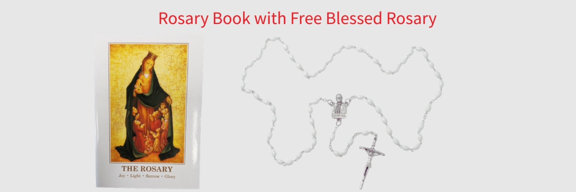 Rosary Book with Free Blessed Pope Leo Rosary