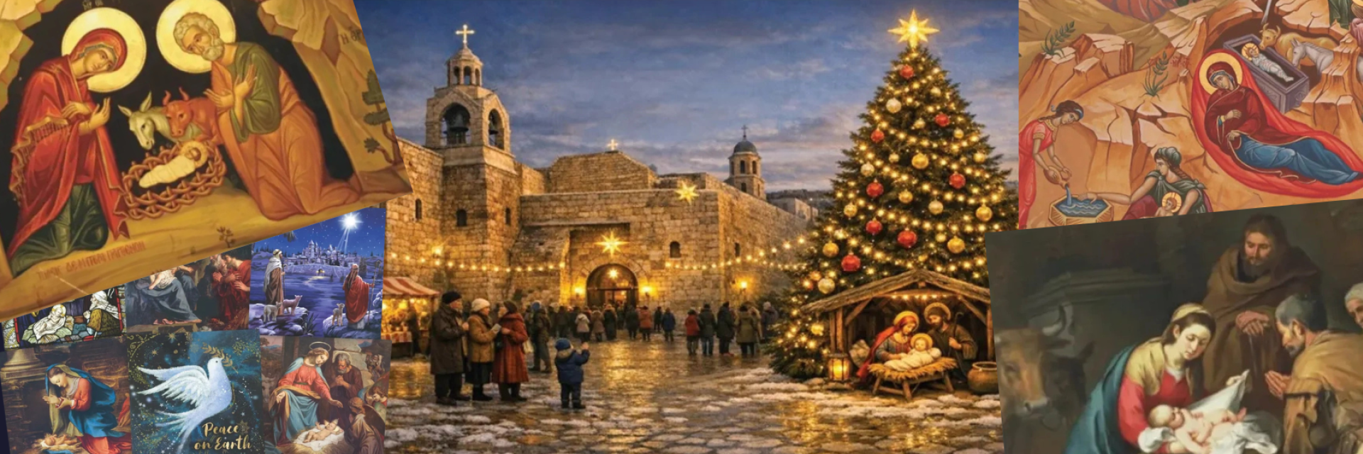A collage of Christmas Card images