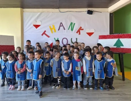 Children thanking ACN benefactors