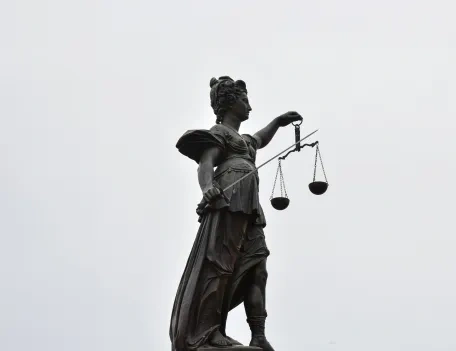 The statue of Lady Justice