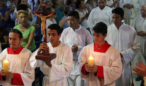 Religious procession in Venezuela