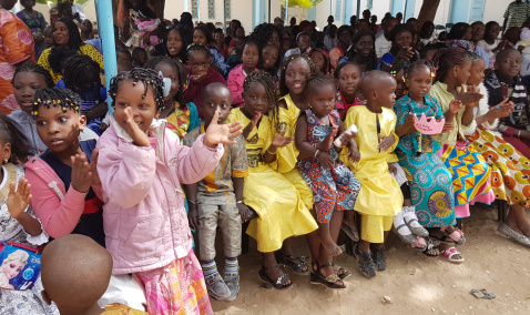 Sunday gathering with the children in Nouakchott Diocese, Mauritania 