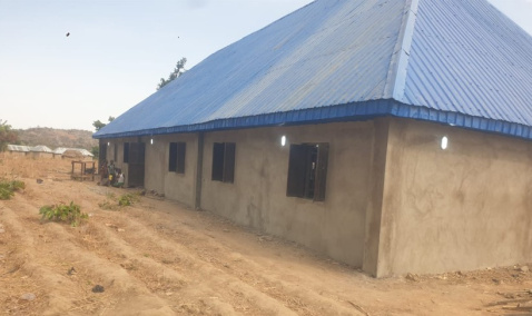 Completed shelter for families left homeless after Adama Duste attack