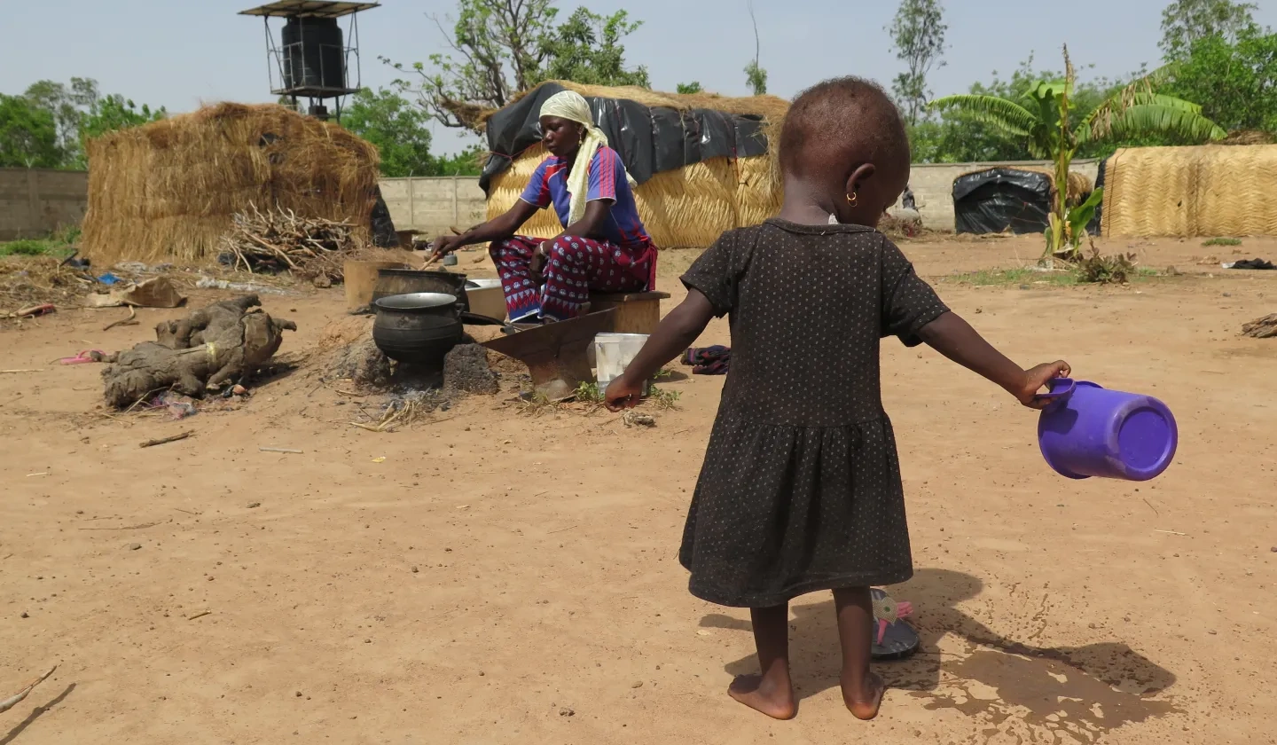Mother and child in IDP Camp for Christians in Burkino Faso