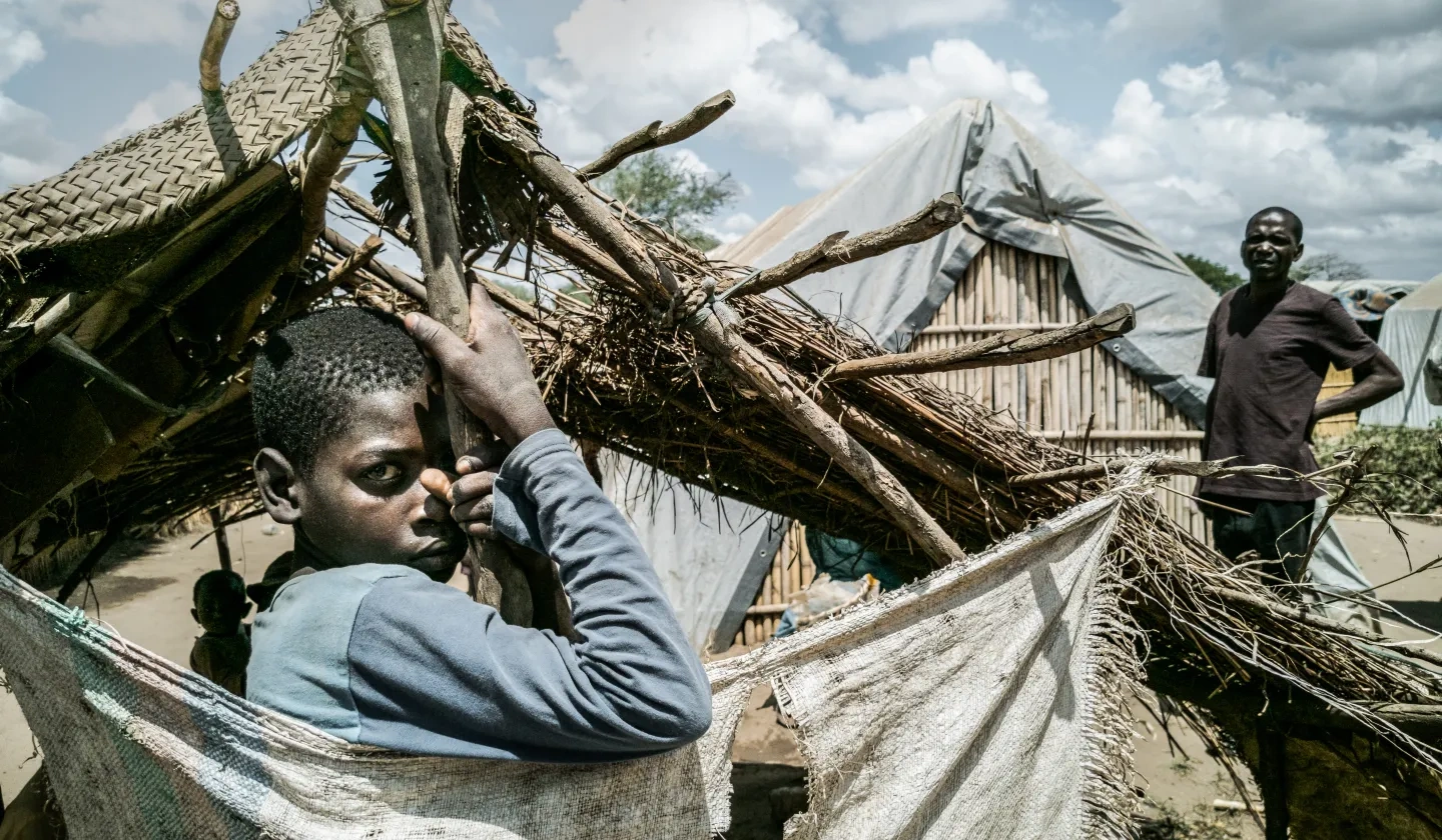 Child in IDP camp in Cabo Delgado