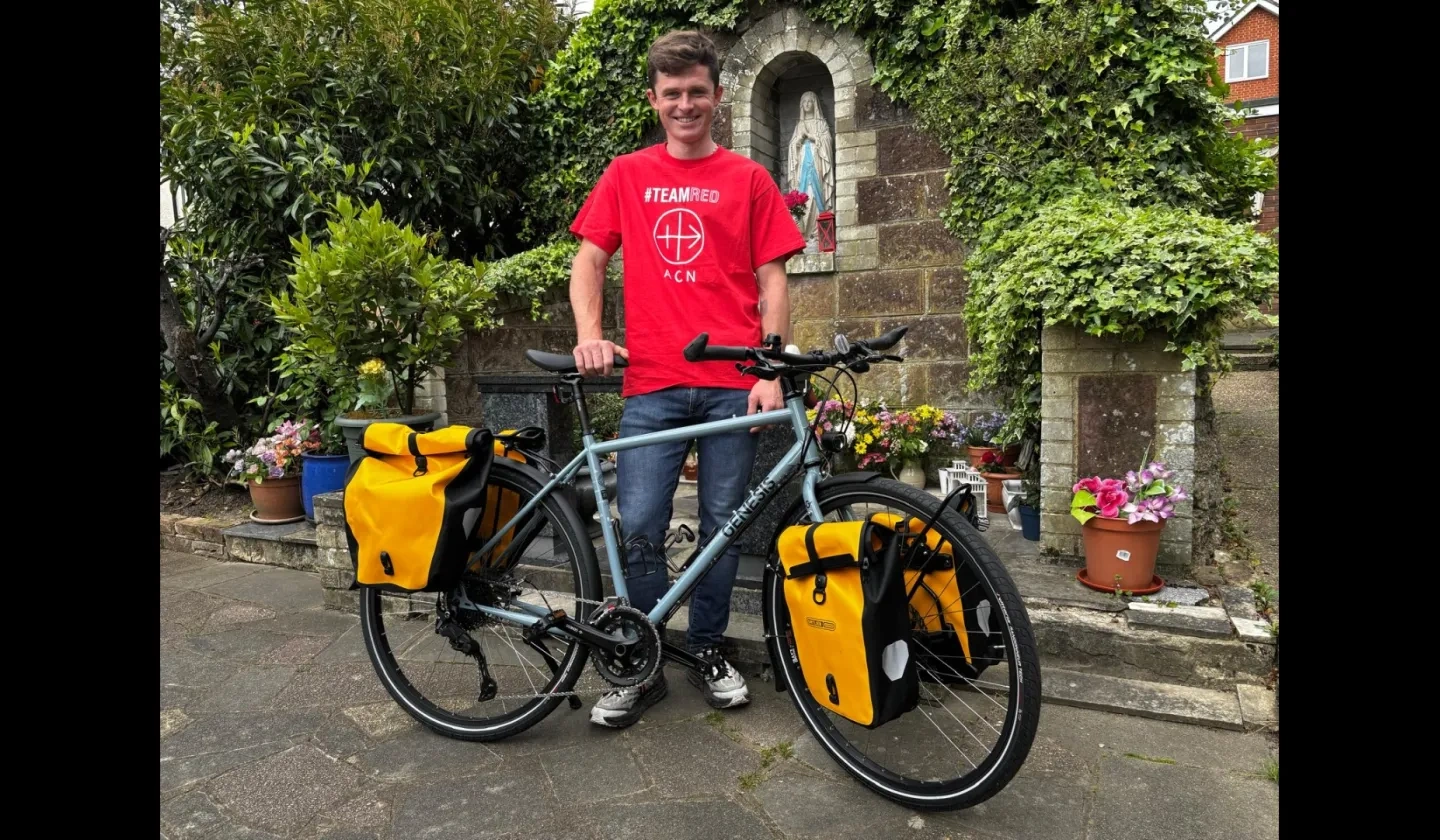 Andrew Foote with his bicycle