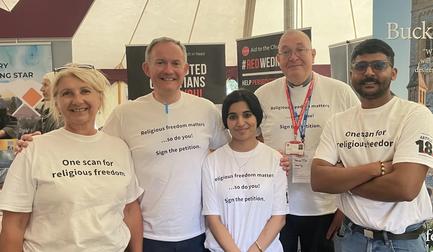 Teresa Kehoe, John Pontifex, Ribqa Navesh, Deacon Tim Anthony
