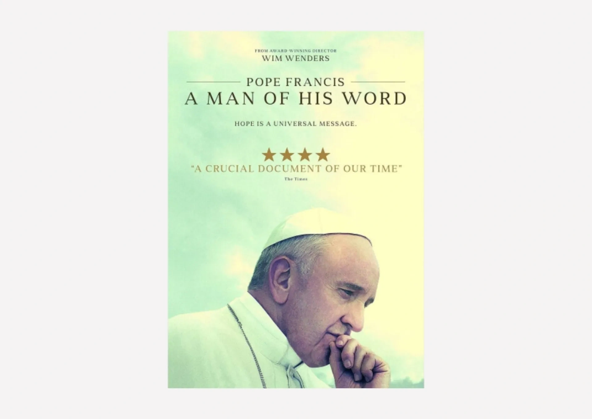 Pope Francis - A Man of His Word DVD