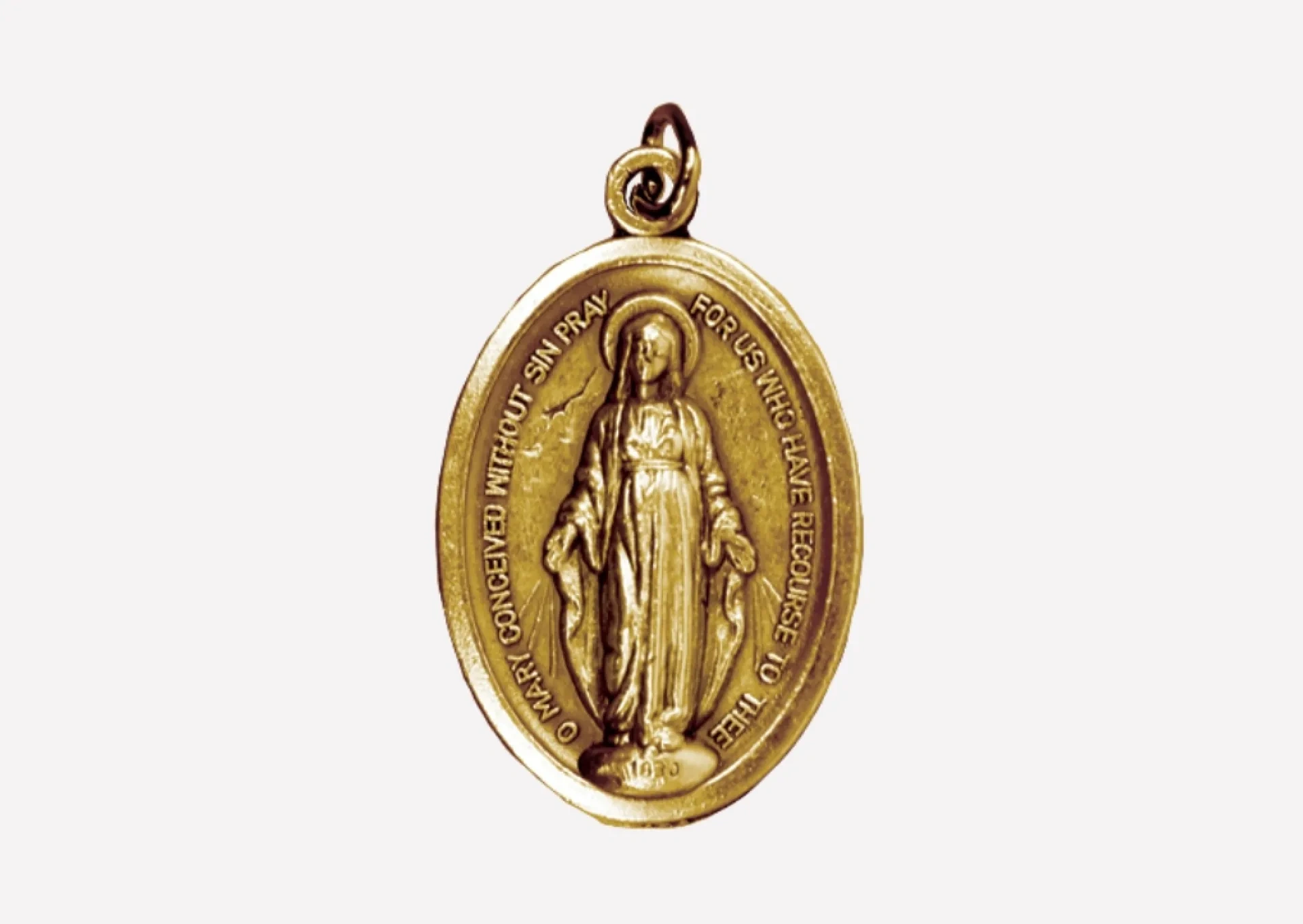 Brass Plated Miraculous Medal