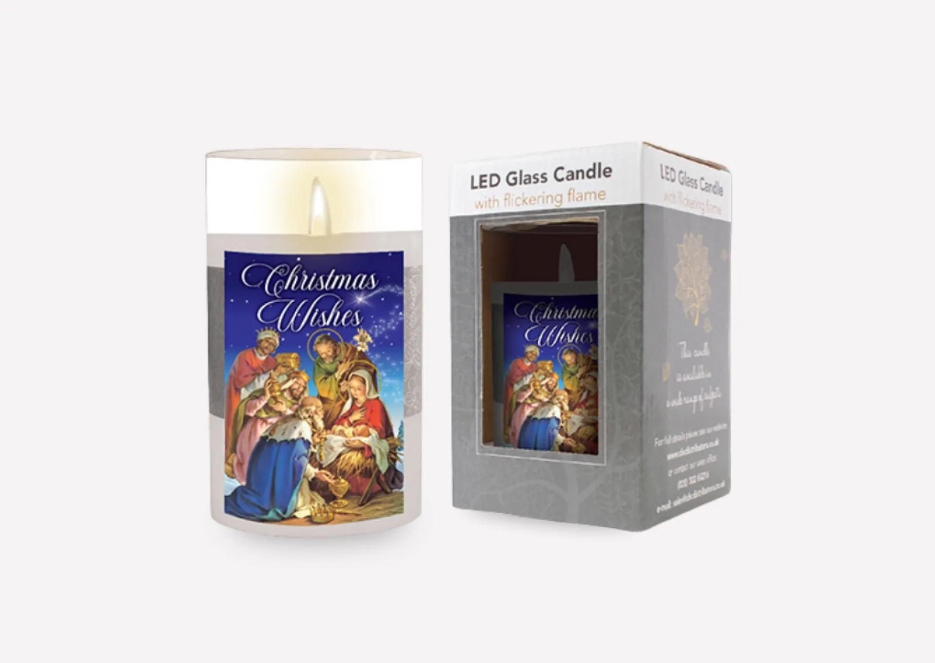 Christmas Wishes LED Candle