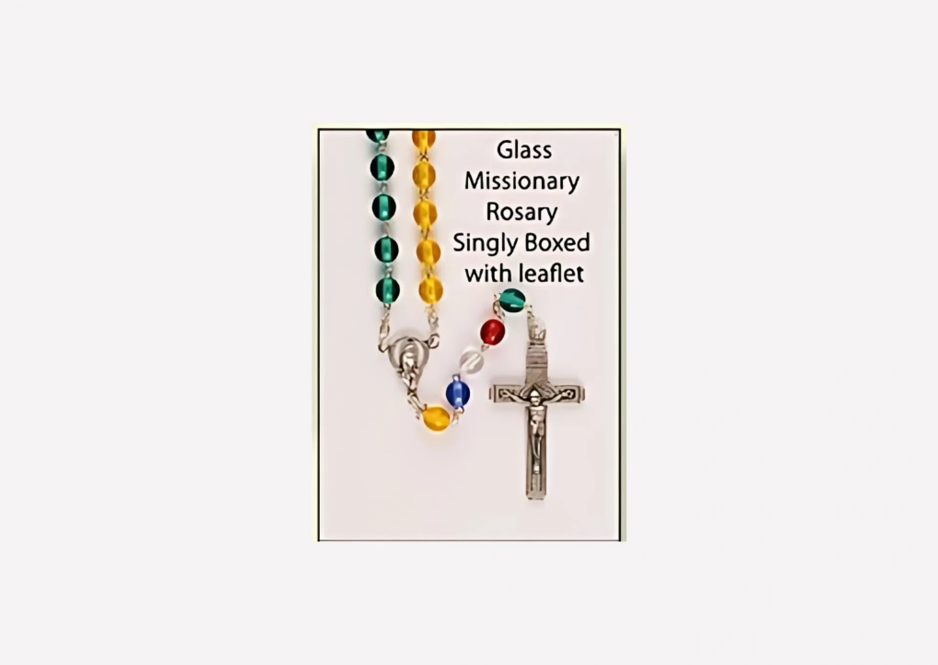 Glass Missionary Rosary