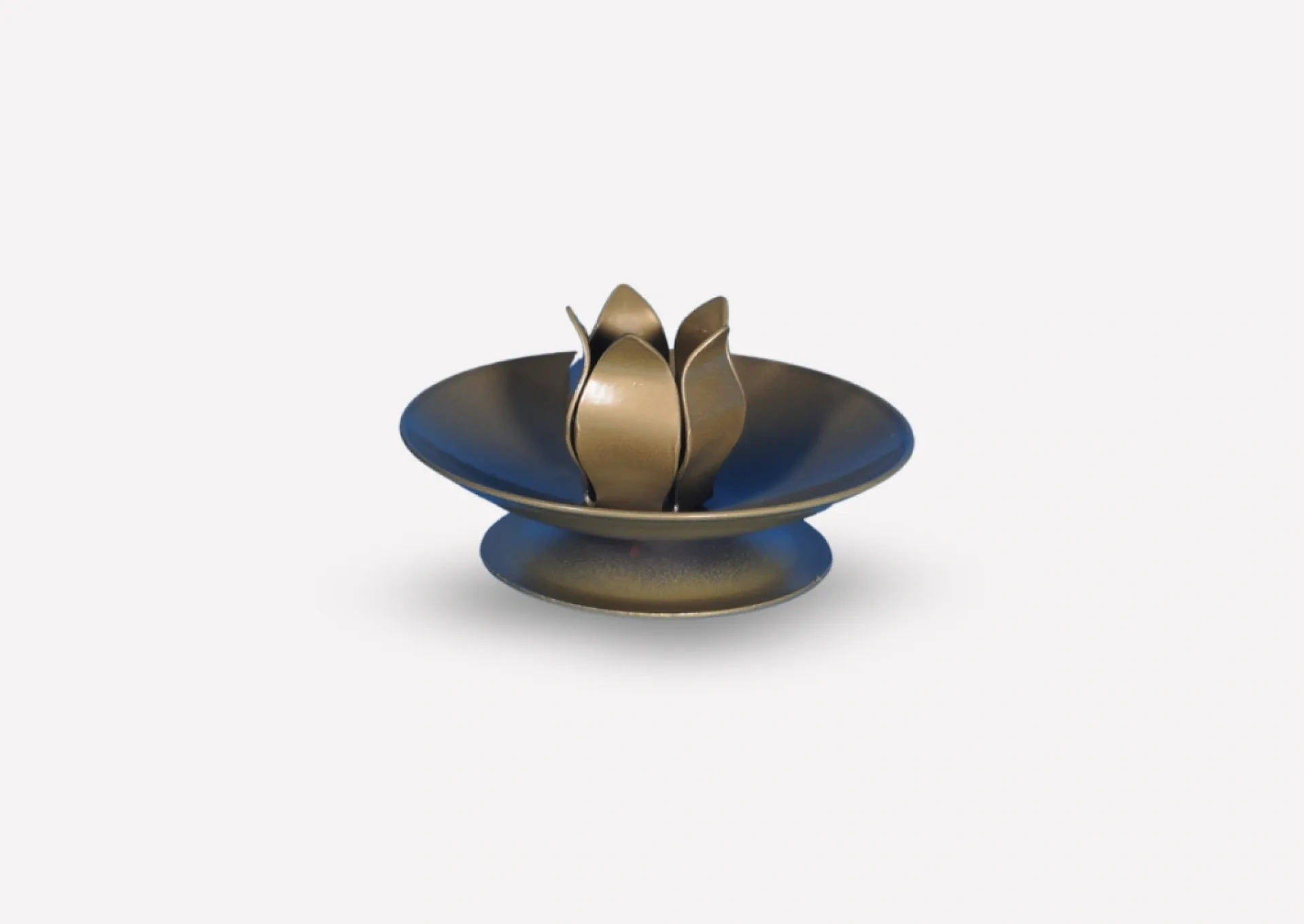 Gold Tulip Candle Holder