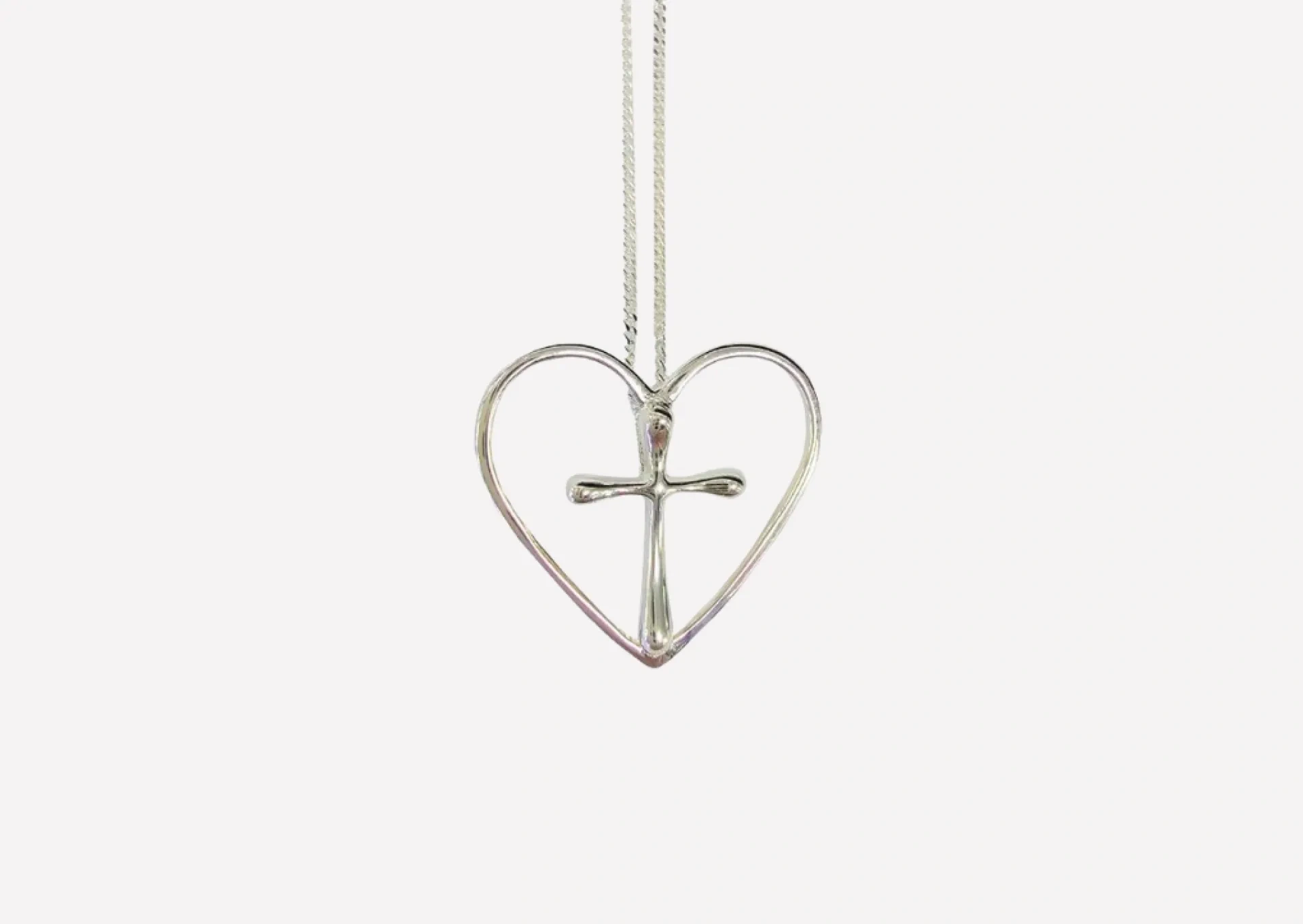 Heart and Cross Pendant