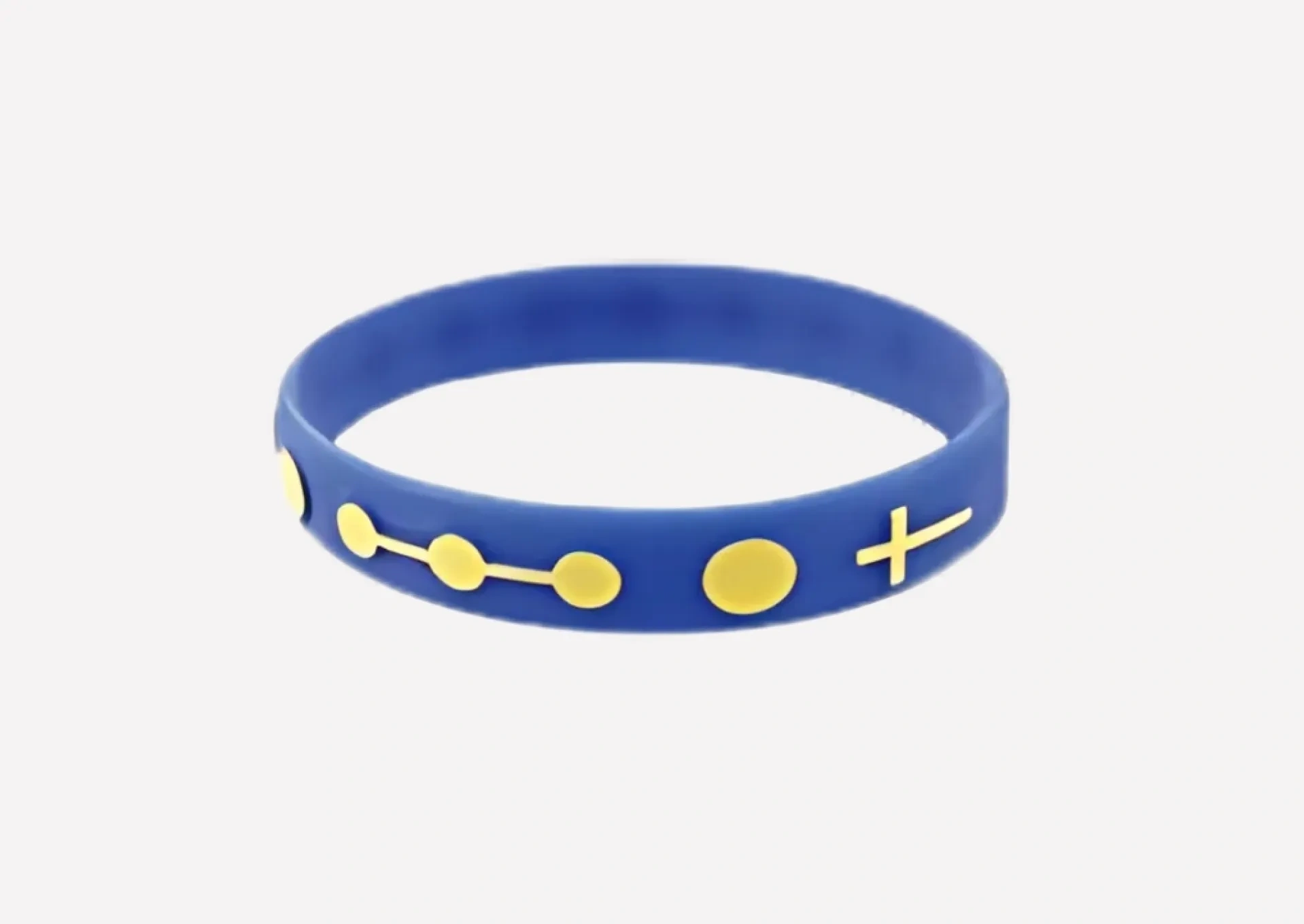 Blue Rosary Bracelet