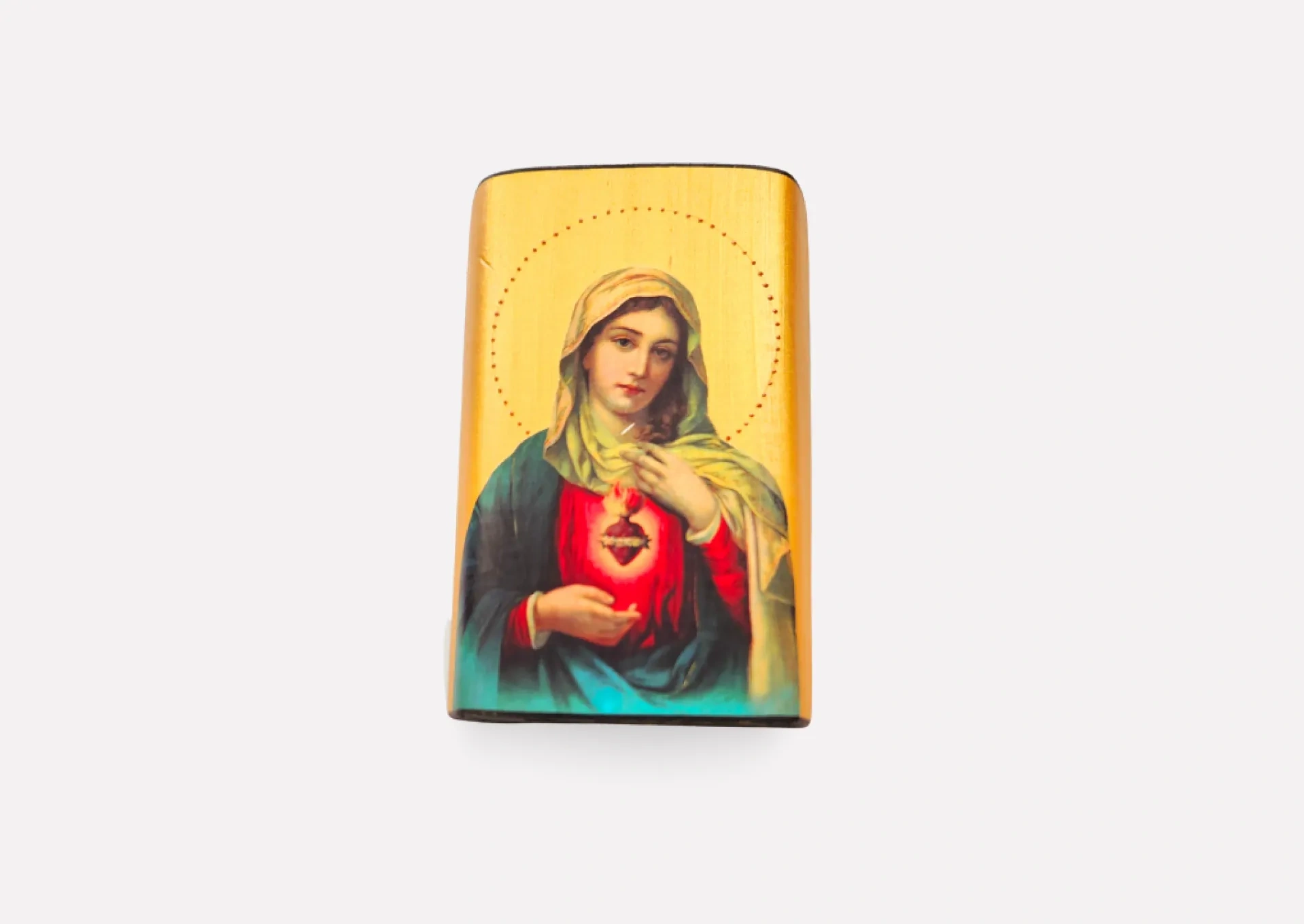 Sacred Heart of Mary Pocket Icon