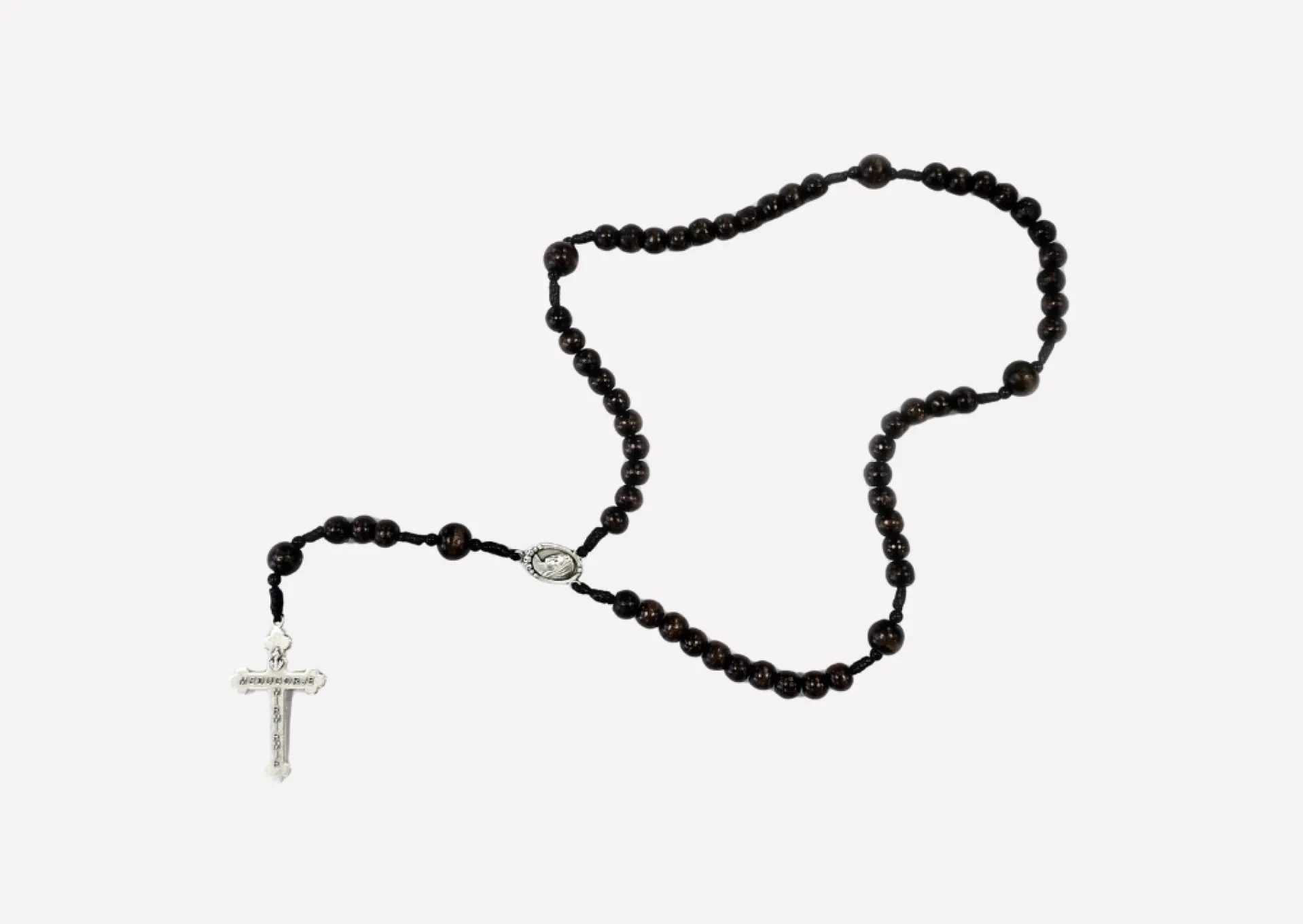 Ukrainian Brown Wooden Rosary