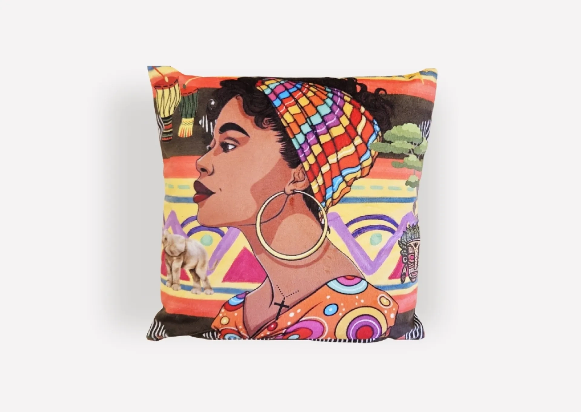 Vibrant Africa Cushion