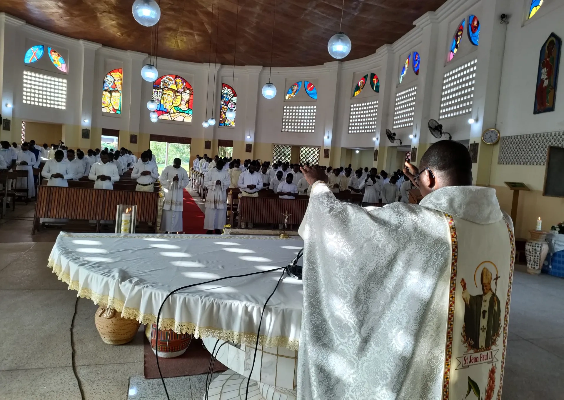 Mass being celebrated in Togo