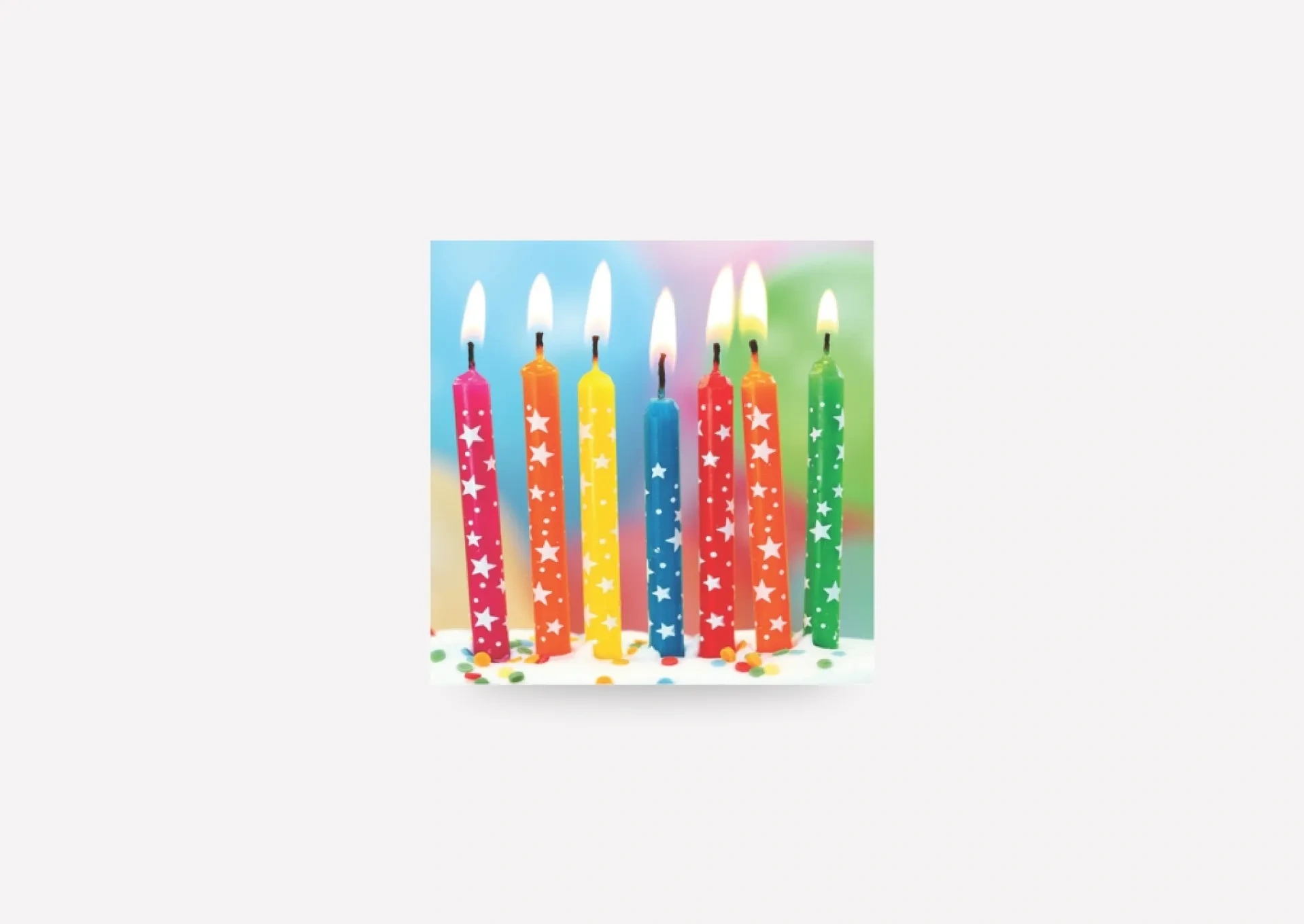 Candles Birthday Card