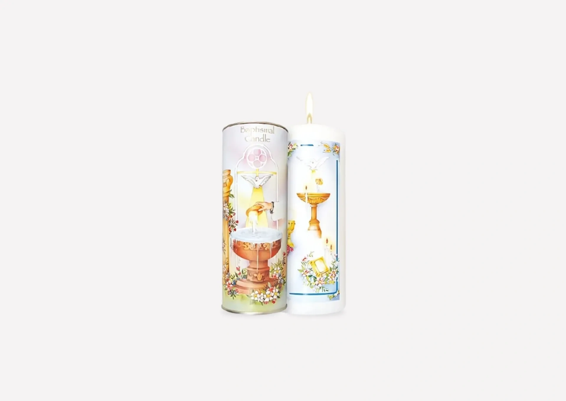 Boxed Baptism Candle