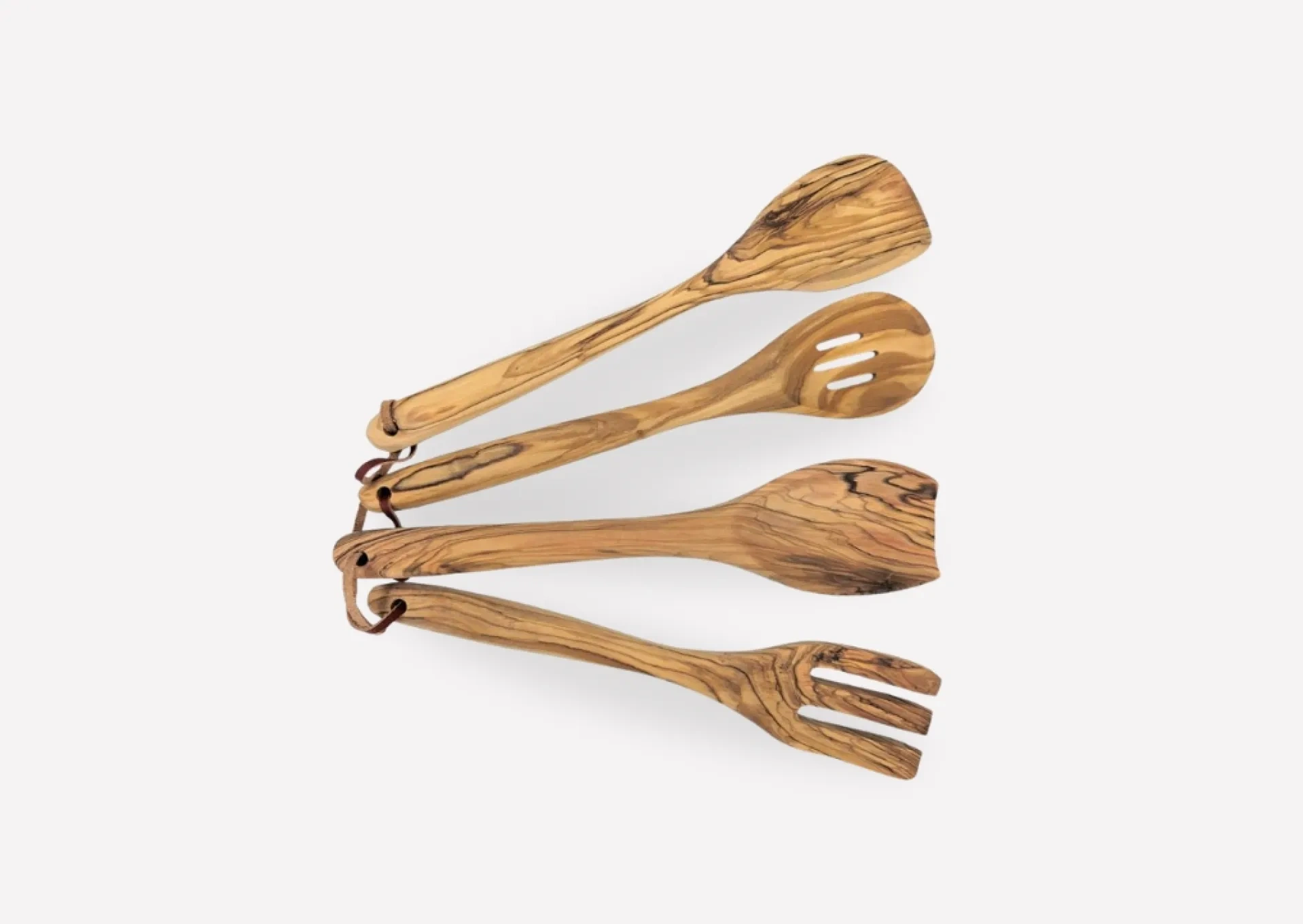 Olive Wood Kitchen Utensil Set