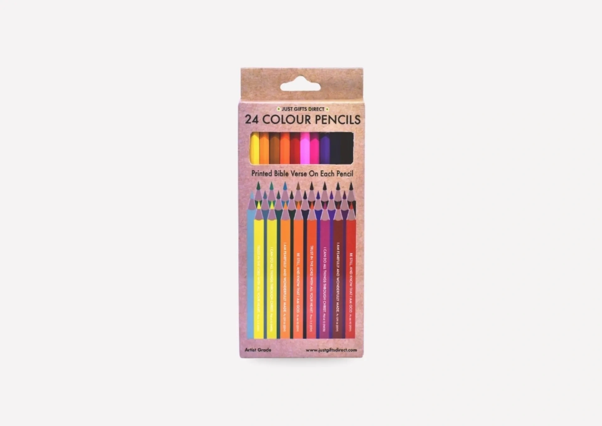 Colouring Pencils with Bible Verse