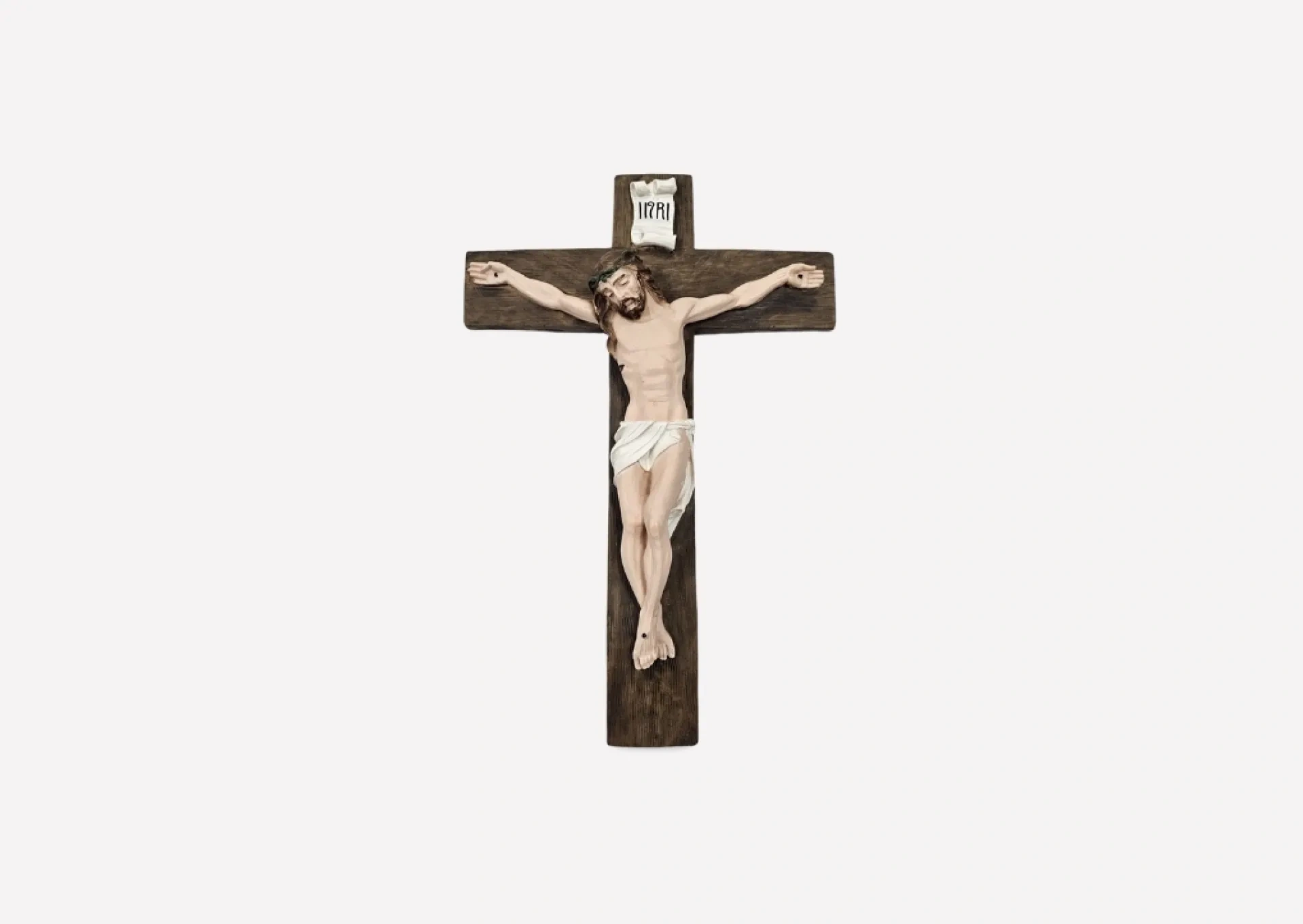 Florentine Style Resin Crucifix