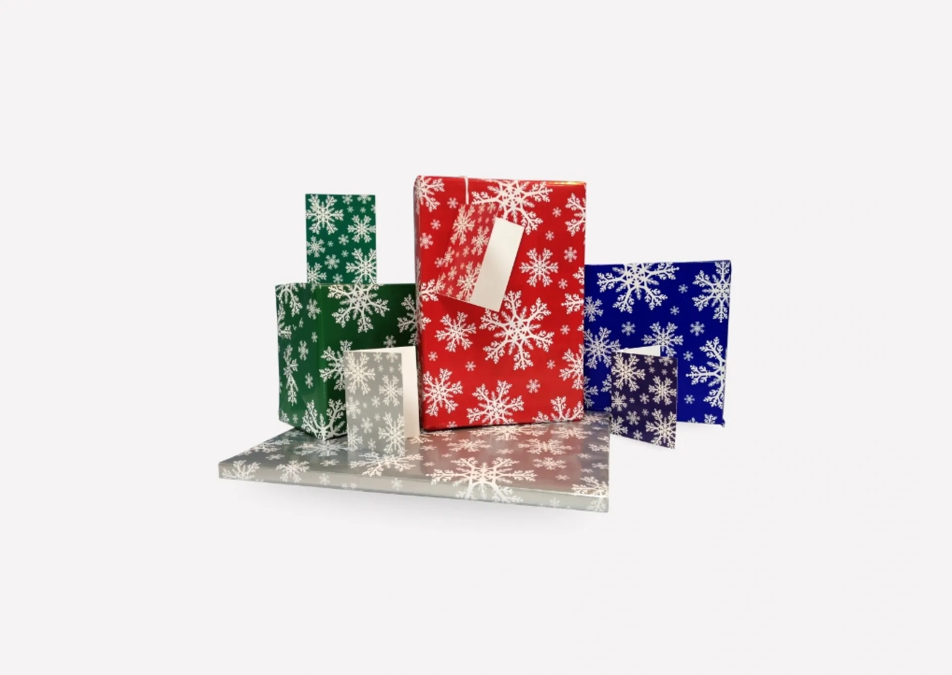 Festive Snowflakes Wrapping Paper