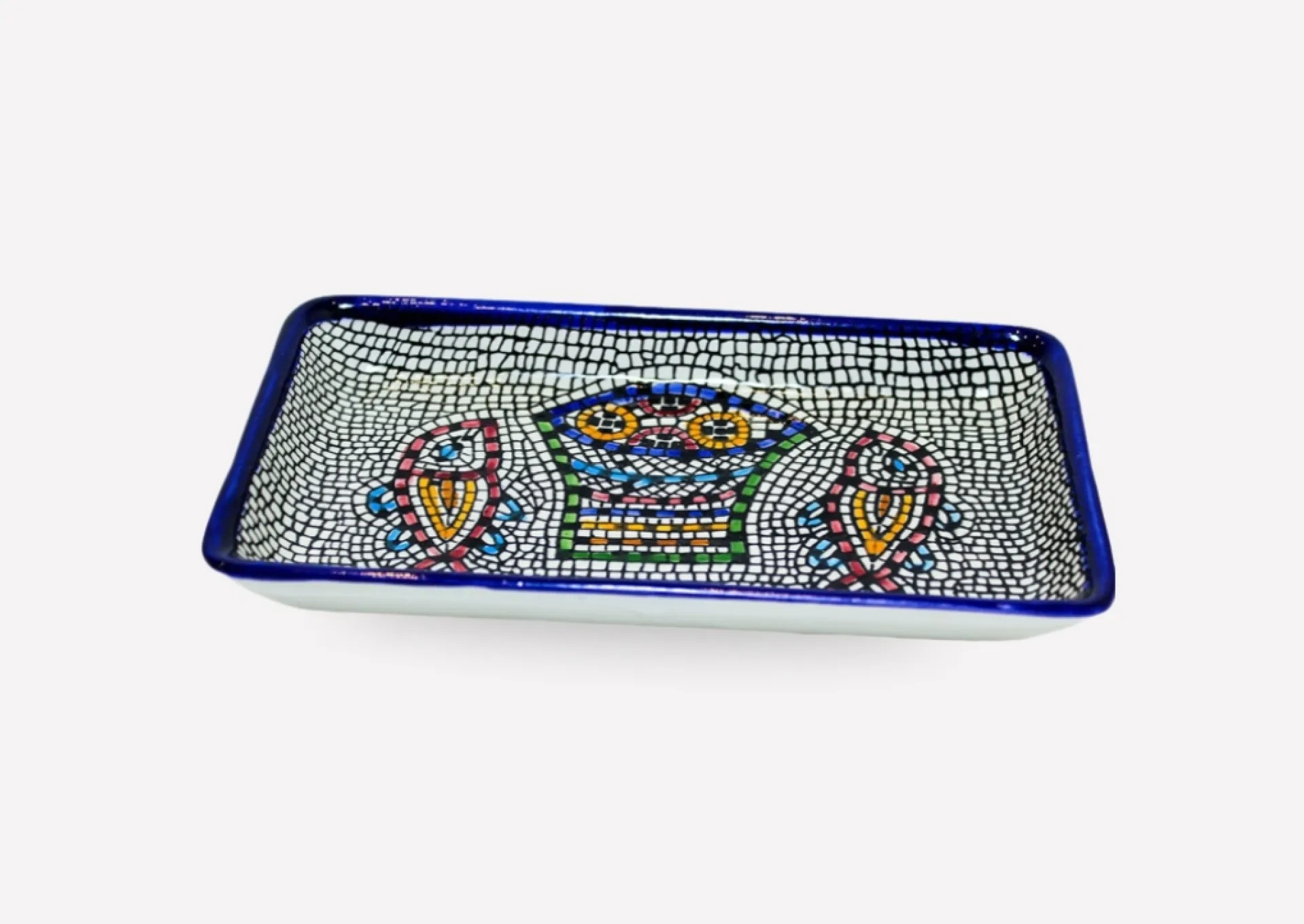 Loaf and Fish Ceramic Dish