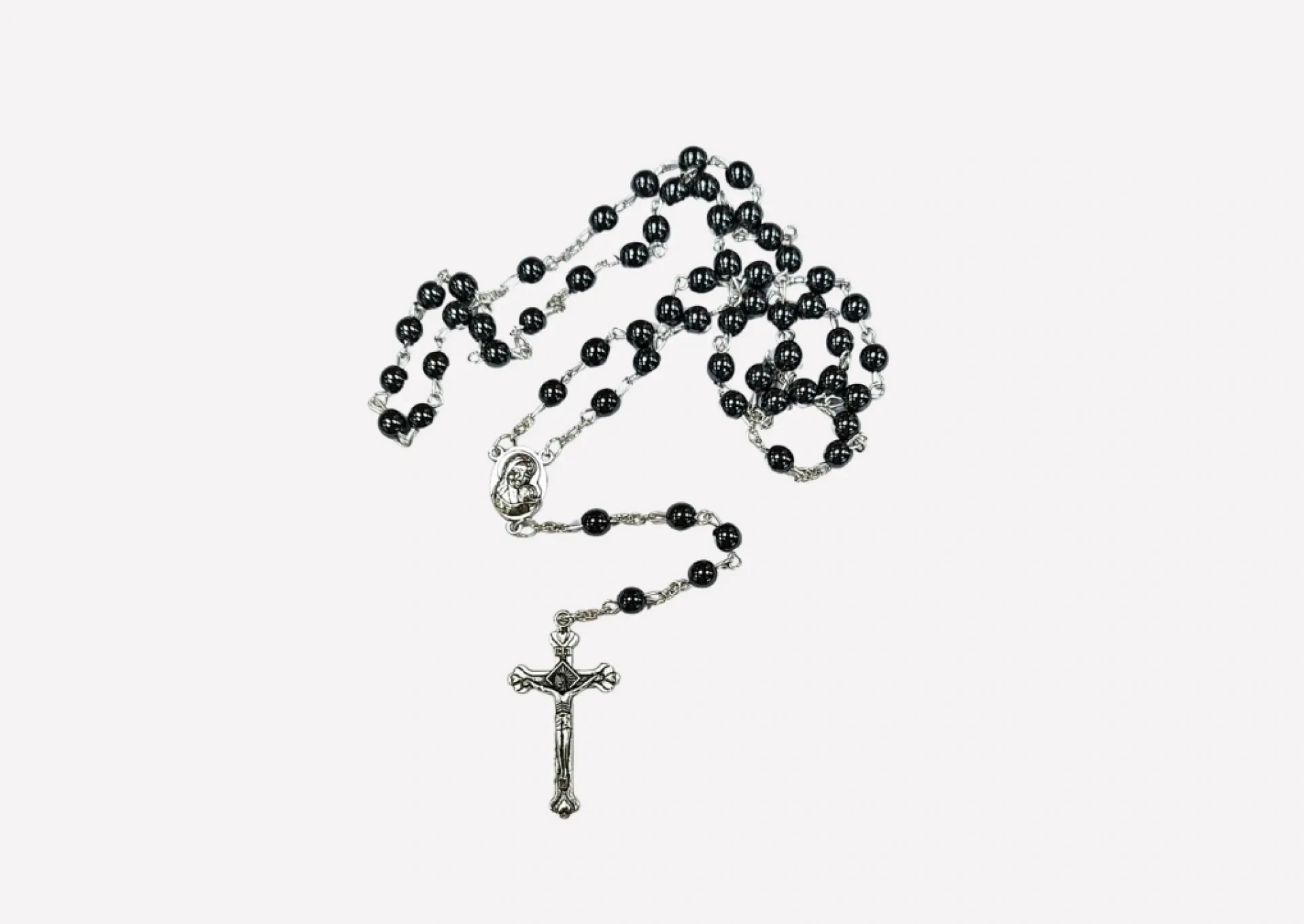 Holy Land Hematite Rosary
